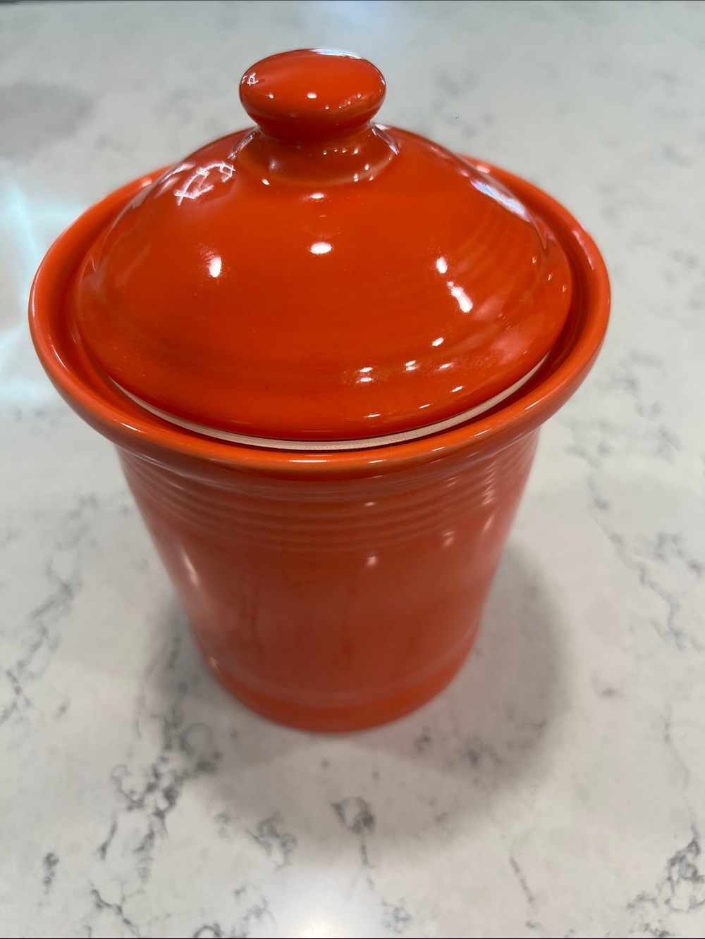 Fiestaware Ceramic Lidded Jar poppy 1quart